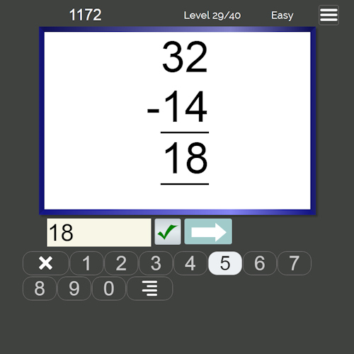 maths game elementary arithmetic 2
